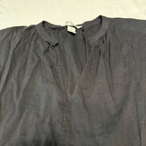 H&M Black Viscose Blend Top Women’s Size Large Everyday